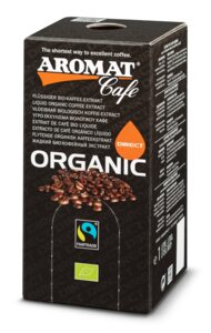 AROMAT Cafe ORGANIC DIRECT, Flüssiger BIO-Kaffee-Extrakt, Ungefroren